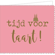 Wenskaart Tijd voor taart! - Mail-Box QU1336